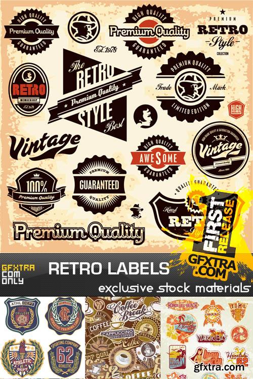 Retro labels collection