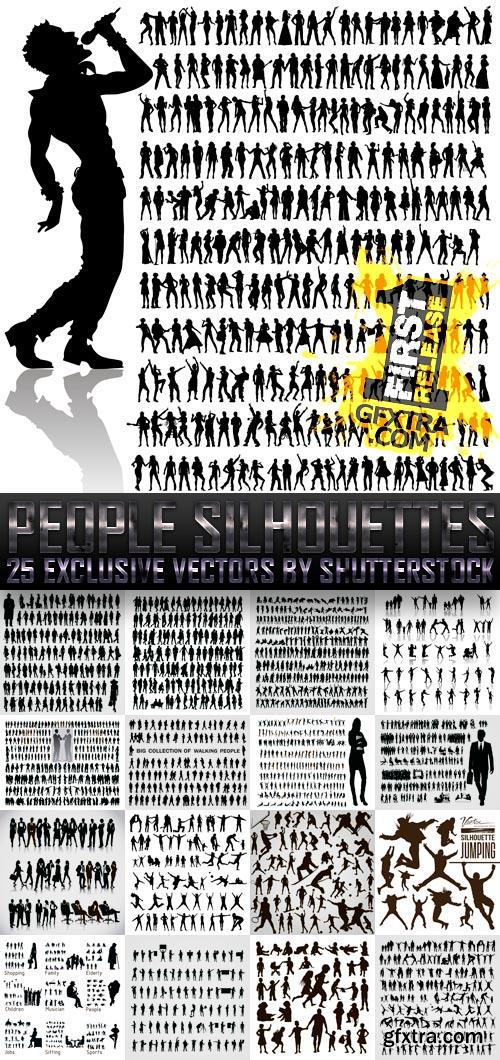 Amazing SS - People Silhouettes, 25xEPS