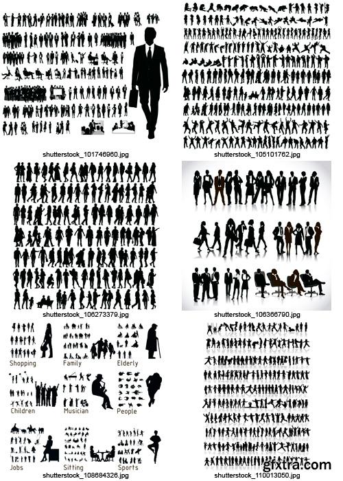 Amazing SS - People Silhouettes, 25xEPS