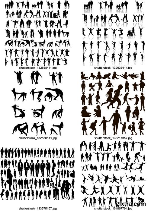 Amazing SS - People Silhouettes, 25xEPS