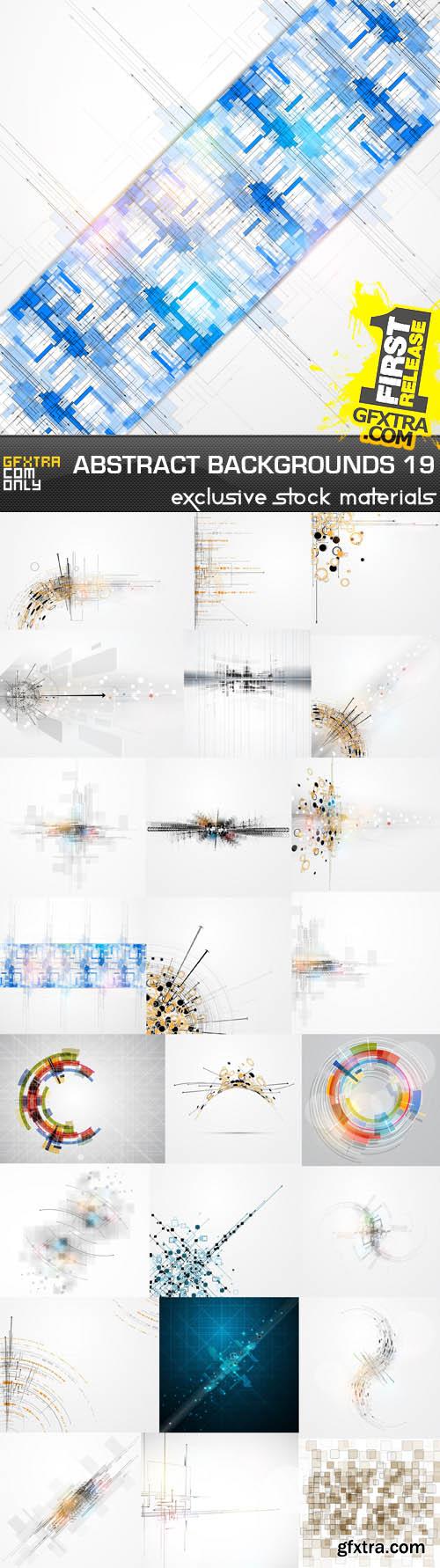 Collection of vector abstract backgrounds vol.19