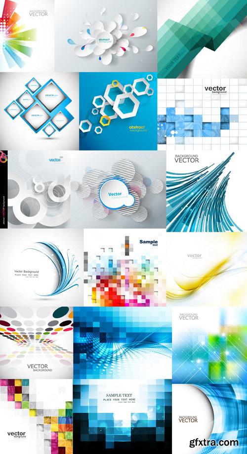 Collection of vector abstract backgrounds vol.20