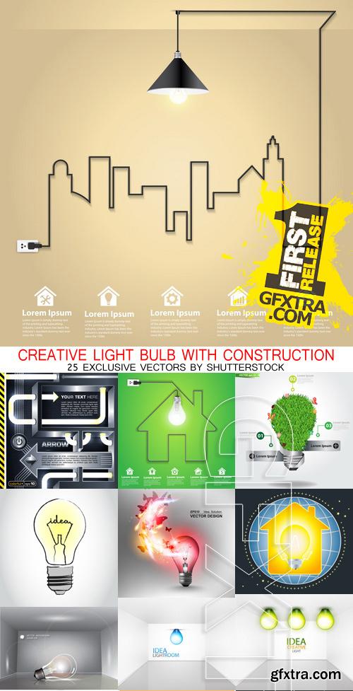 Amazing SS - Creative light bulb with construction, 25xEPS