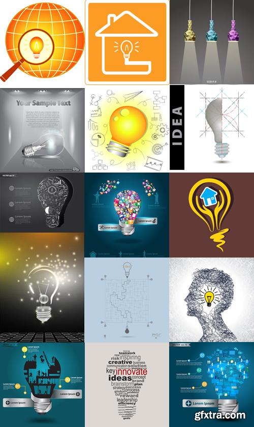 Amazing SS - Creative light bulb with construction, 25xEPS