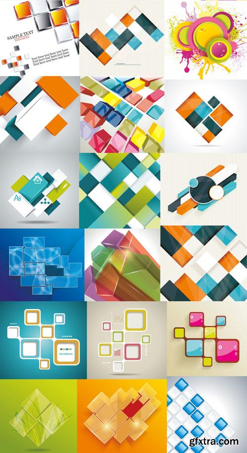 Collection of vector abstract backgrounds vol.21