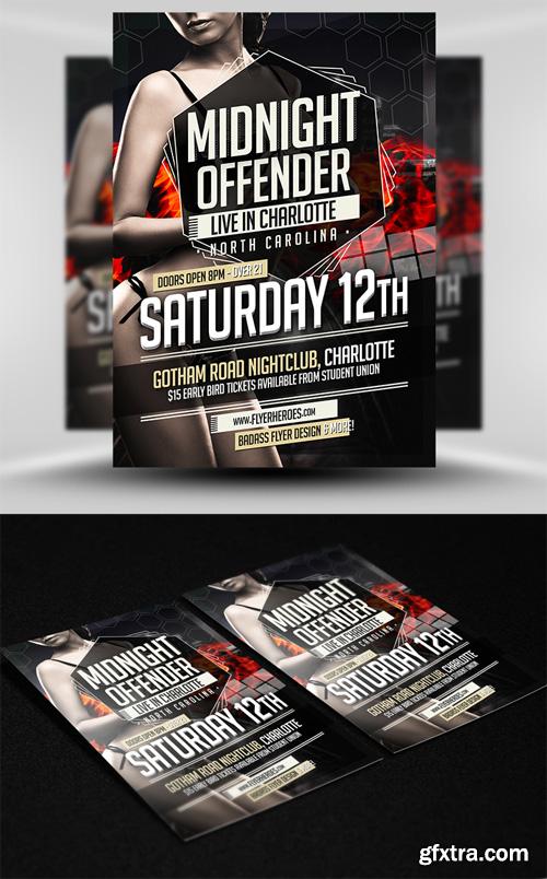 Midnight Offender Flyer Template