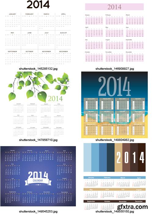 Amazing SS - Calendars for 2014 (vol. 4), 25xEPS