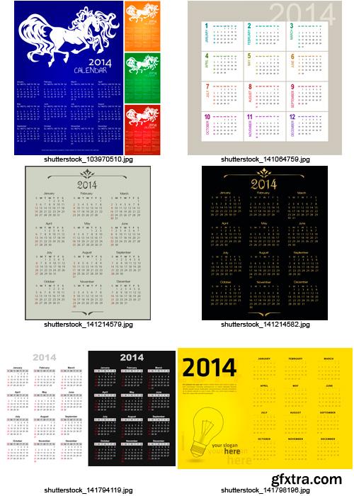 Amazing SS - Calendars for 2014 (vol. 4), 25xEPS