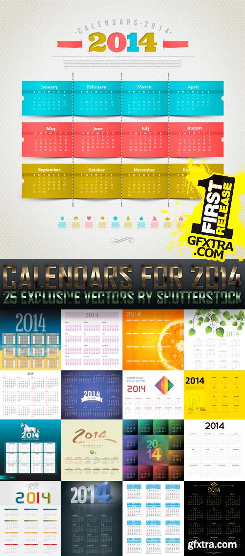 Amazing SS - Calendars for 2014 (vol. 4), 25xEPS