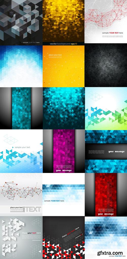 Collection of vector abstract backgrounds vol.22