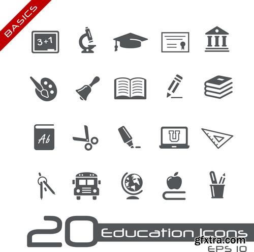 Amazing SS - New education icons, 25xEPS