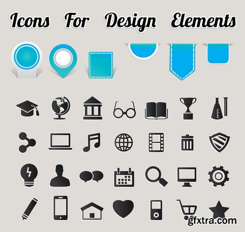 Amazing SS - New education icons, 25xEPS