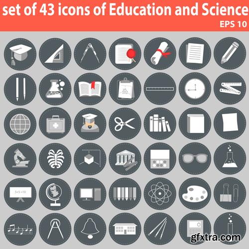 Amazing SS - New education icons, 25xEPS