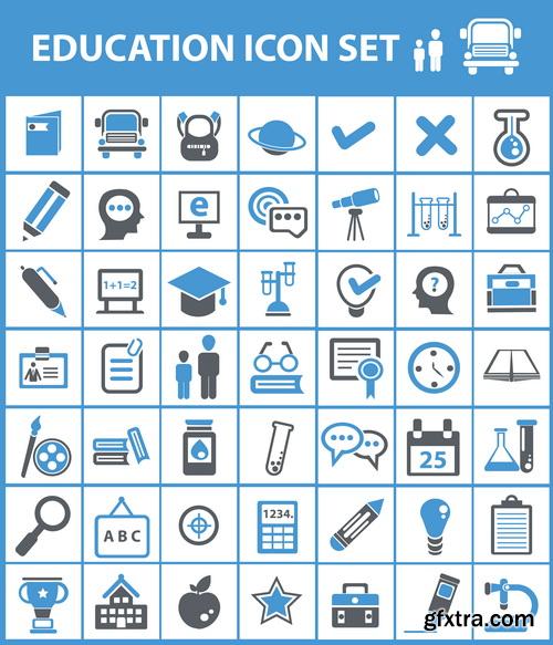 Amazing SS - New education icons, 25xEPS