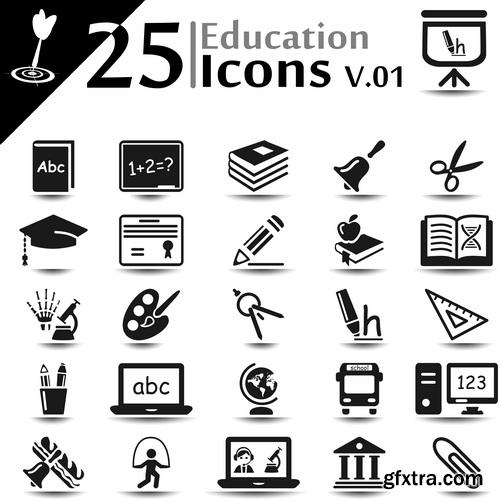 Amazing SS - New education icons, 25xEPS