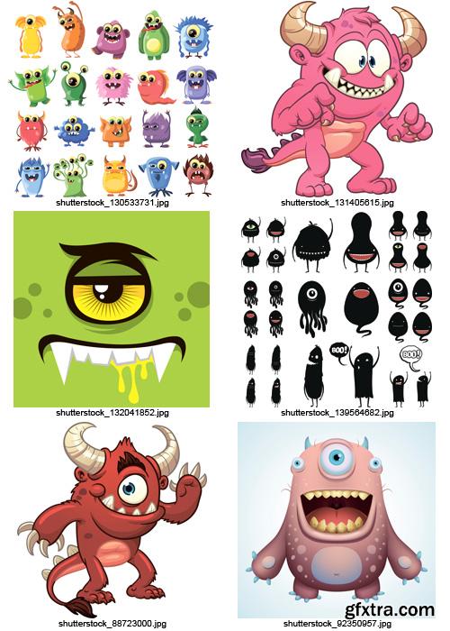 Amazing SS - Cartoon Monsters, 25xEPS