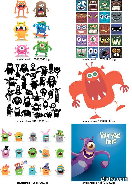 Amazing SS - Cartoon Monsters, 25xEPS