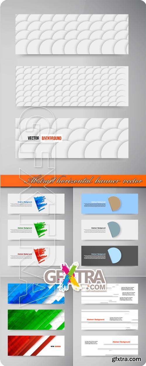 Abstract horizontal banner vector