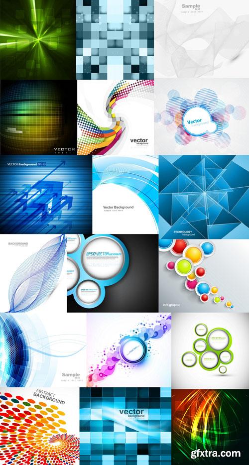 Collection of vector abstract backgrounds vol.23