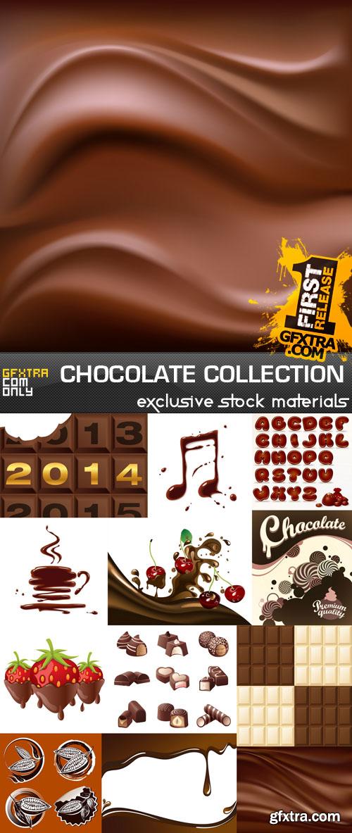 Chocolate collection 25xEPS, AI