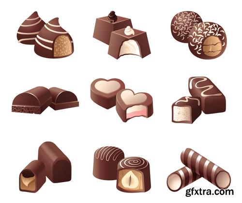 Chocolate collection 25xEPS, AI