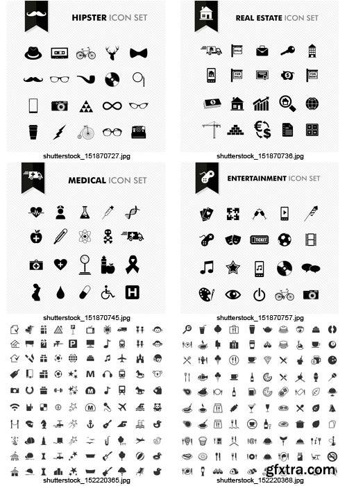 Amazing SS - Black & White Icons 5, 25xEPS