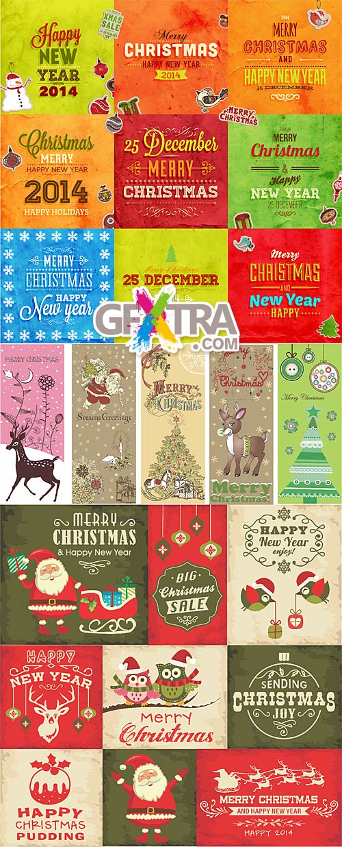 Vintage Christmas - 2014 cards