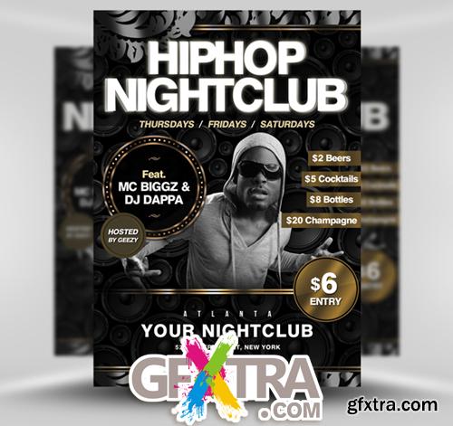 Hip Hop Night Сlub Flyer Template