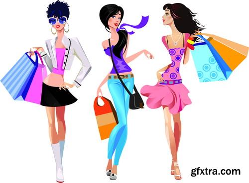 Amazing SS - Fashion girls illustration, 25xEPS