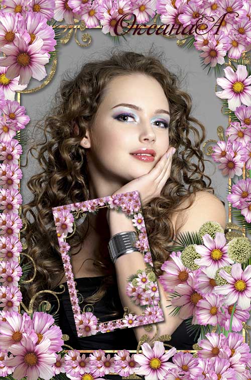 Beautiful female frame - 1001 Flower Cosme