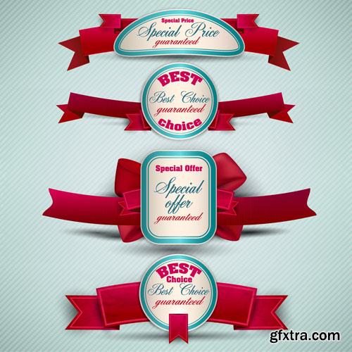 Retro Ribbon and Label, 25xEPS