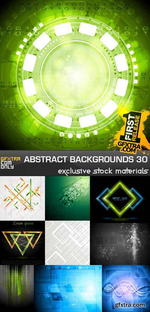 Collection of vector abstract backgrounds vol.30