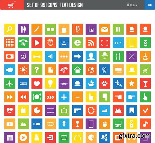 Amazing SS - Flat icons, 32xEPS