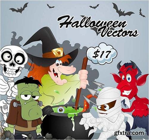 500+ Scary Halloween Vectors & Brushes - only $17!