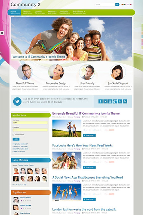 IceTheme - IT Community 2 - Template For Joomla 3.1