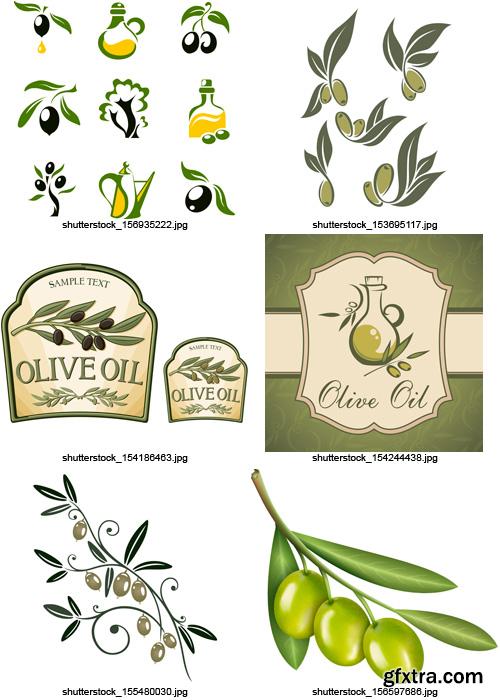 Amazing SS - Collections of Olive Elements 4, 25xEPS