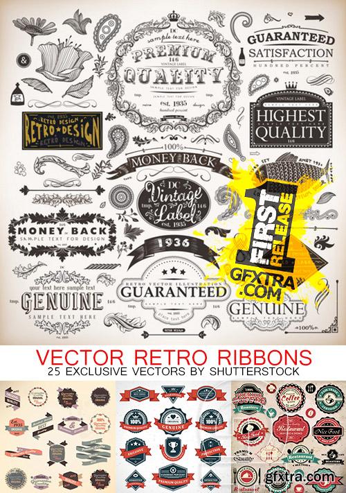 Amazing SS - Retro ribbons, 25xEPS