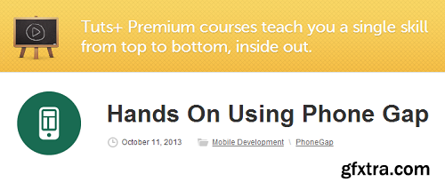 TutsPlus - Hands On Using Phone Gap