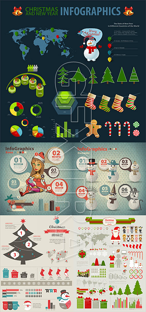 Christmas infographics