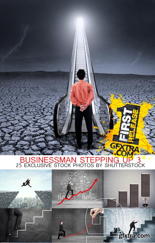 Amazing SS - Businessman stepping up 3, 25xJPGs