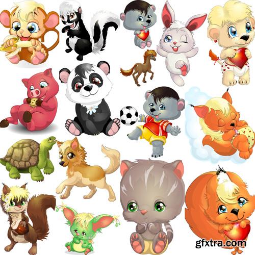 Cartoon Animal #2 - 25xEPS