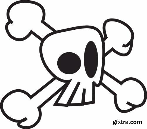 Skulls Pack 1 (Vector - StockPhoto)