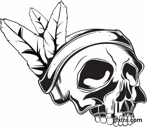 Skulls Pack 1 (Vector - StockPhoto)