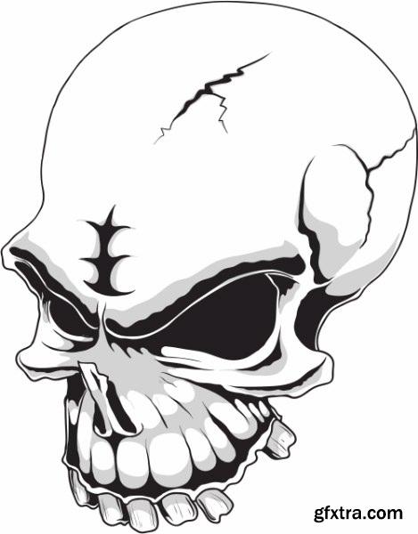 Skulls Pack 1 (Vector - StockPhoto)