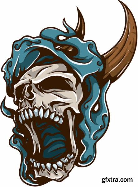 Skulls Pack 1 (Vector - StockPhoto)