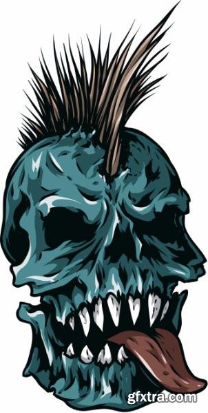 Skulls Pack 1 (Vector - StockPhoto)