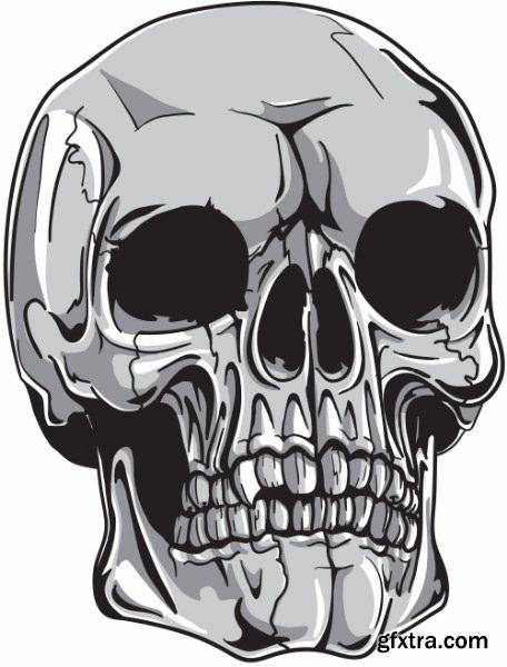 Skulls Pack 1 (Vector - StockPhoto)