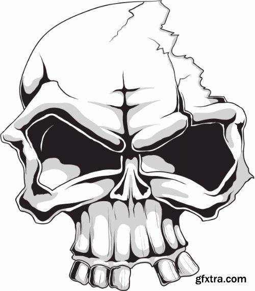 Skulls Pack 1 (Vector - StockPhoto)