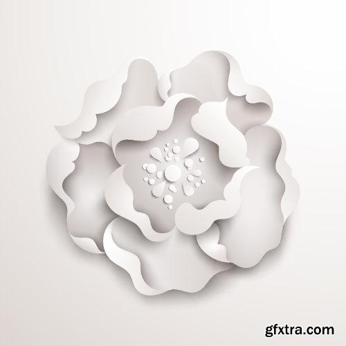 Abstract Paper Flowers - 25xEPS