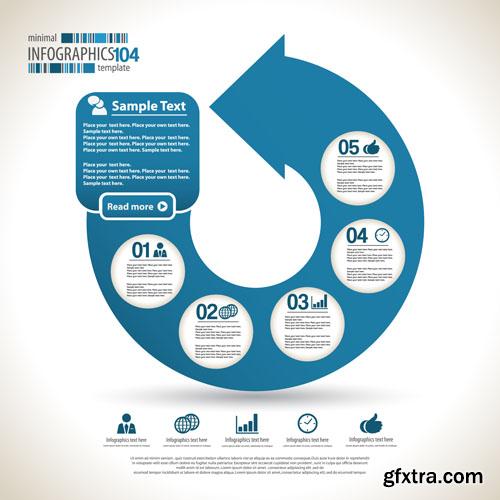 Collection of infographics vol.25, 25xEPS, AI